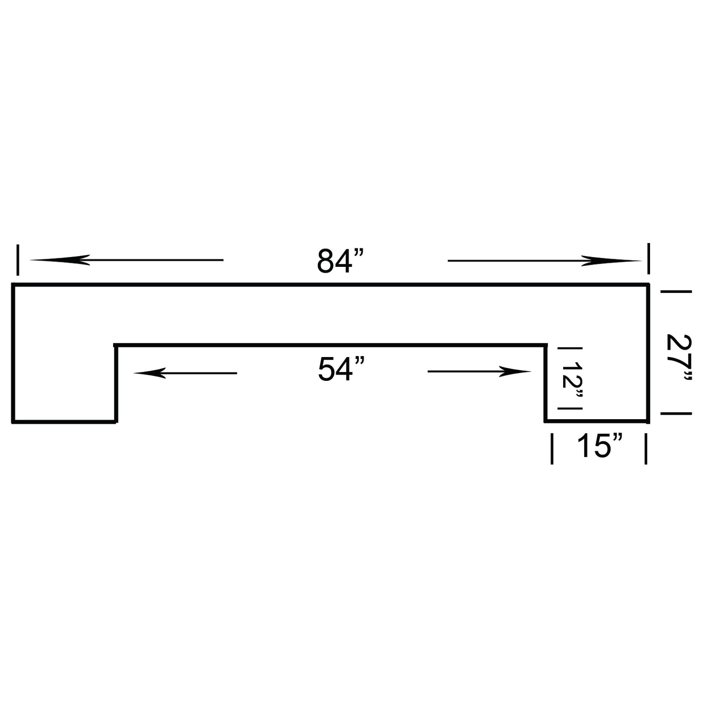 RAM Game Room 84" Home Bar